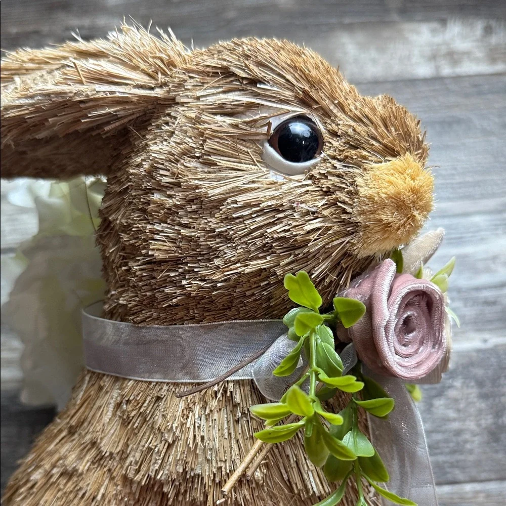 Bunny with Floral Accents
